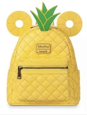 Loungefly Disney Parks Mickey Dole Whip Pineapple Mini Backpack